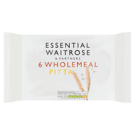 Waitrose Essential Wholemeal Pitta