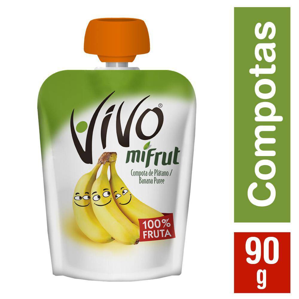 Vivo · Mi frut compota de plátano (90 g)