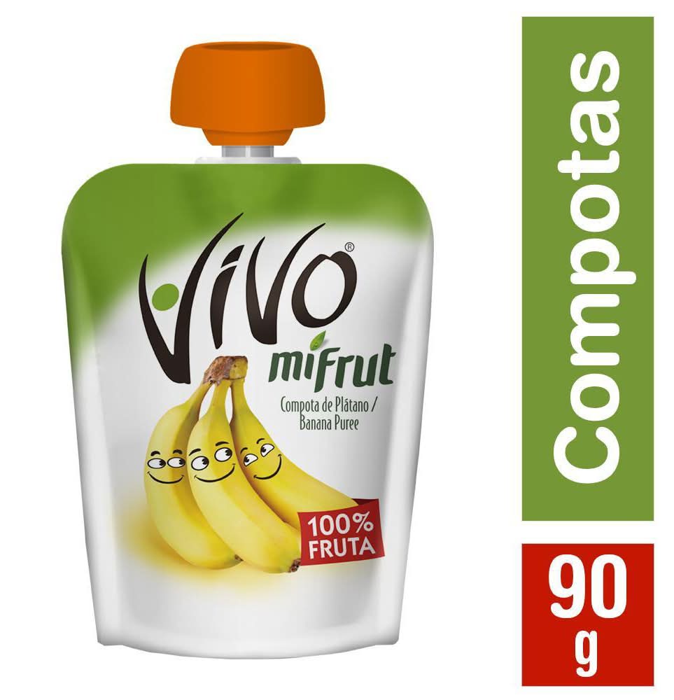 Vivo · Mifrut compota - Platano (90 g)
