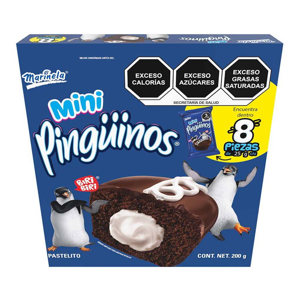 Marinela mini pingüinos (caja 200 g)