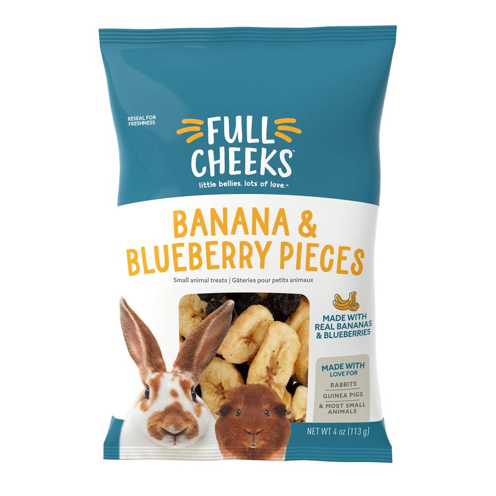 Full Cheeks Banana Blueberry Pieces Small Animal Treats
