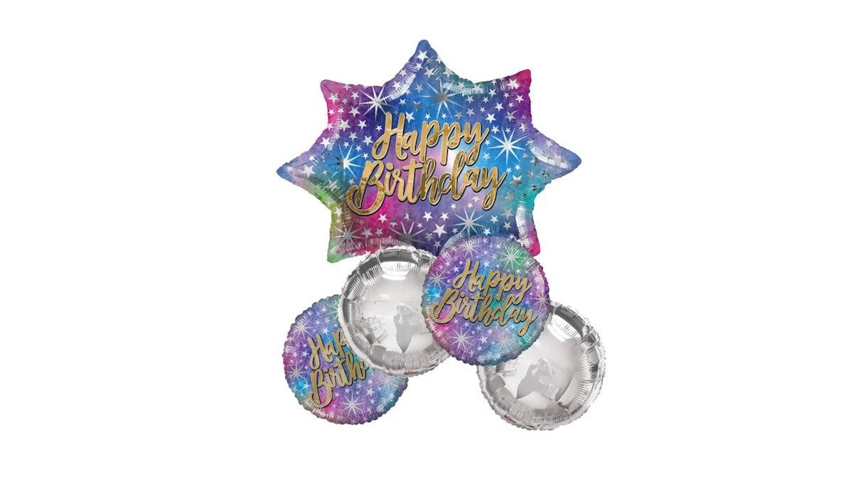 Happy Birthday Star Balloon Bouquet