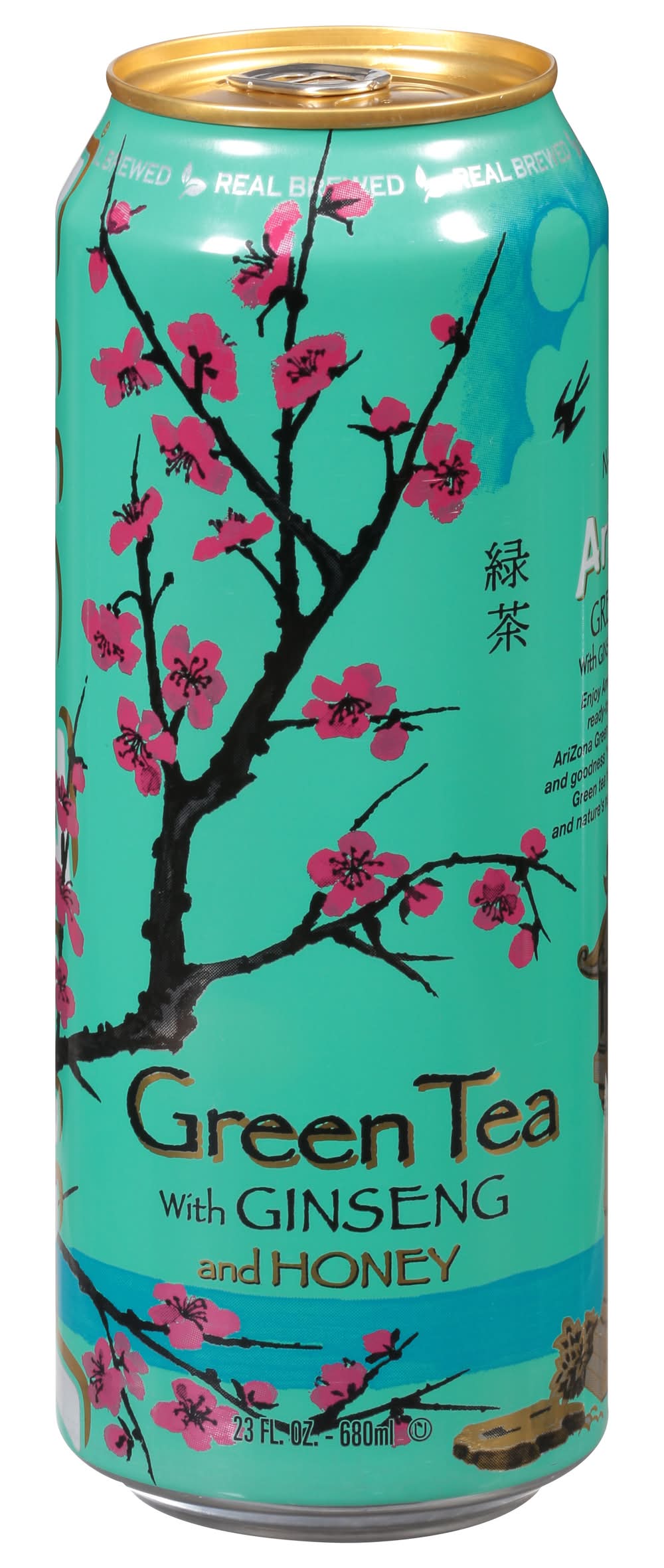 AriZona Real Brewed With Ginseng and Honey Green Tea (22 fl oz)