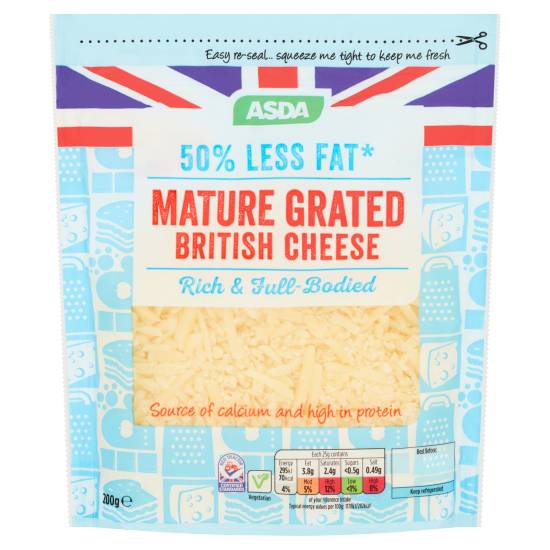 ASDA Mature Grated British Cheese (200g)