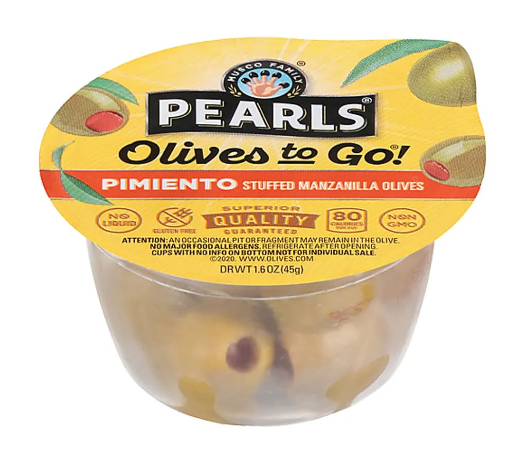 Pearls Olives to Go Pimiento Manzanilla Olives