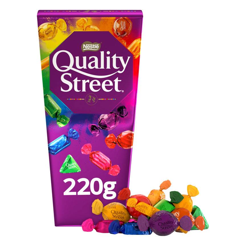 Quality Street Assorted Milk and Dark Chocolates and Toffees (220g)