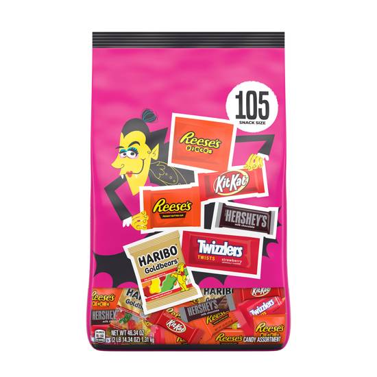 HAL Chocolate Miniatures Assortment Candy - 105 ct