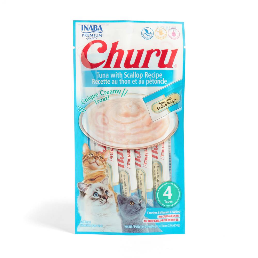 Inaba ciao churu tuna con ostiones (4 tubos)