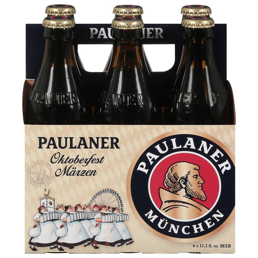 Paulaner Oktoberfest Marzen Ale Beer Bottles (6 ct, 11.2 fl oz)