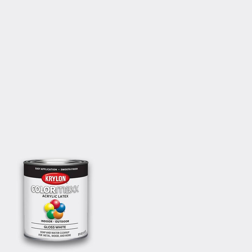 Krylon White Acrylic Paint (1-quart) | K05625007