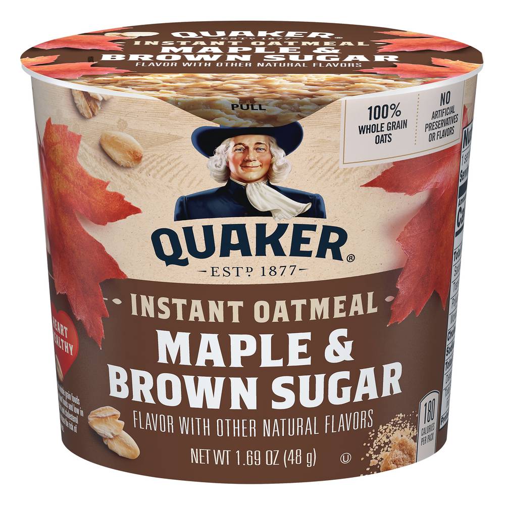 Quaker Instant Oatmeal (maple-brown sugar)