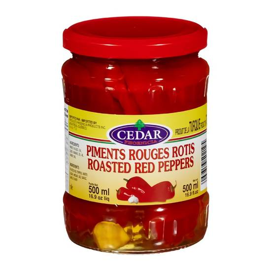 Cedar · Roasted red pepper - Piments Rouges Rôtis