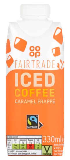 Co-op Caramel Frappé, Fairtrade Iced Coffee (330ml)