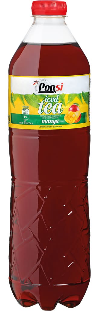 Porsi  - Ice tea de manga, embalagem de 2 l