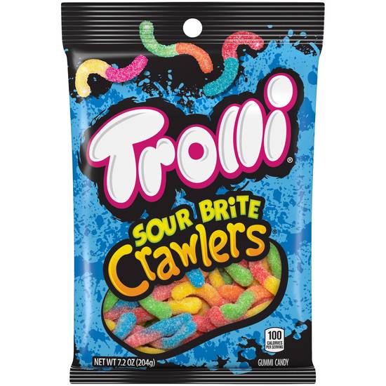 Trolli Sour Brite Crawlers Gummi Candy, 7.2 OZ