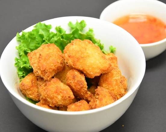 109. Popcorn chicken with sweet chilli Thai sauce