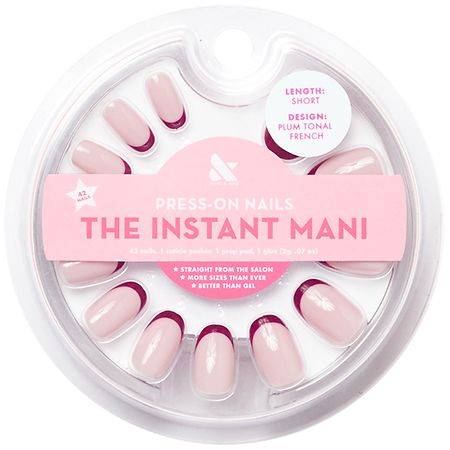 Olive & June The Instant Mani Press-On Nails Plum Tonal French - Round Short 1.0 set