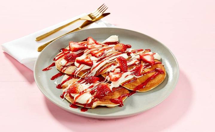 Strawberry & Cream Cheese Pancakes