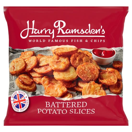 Iceland Harry Ramsden’s Battered Potato Slices (500g)