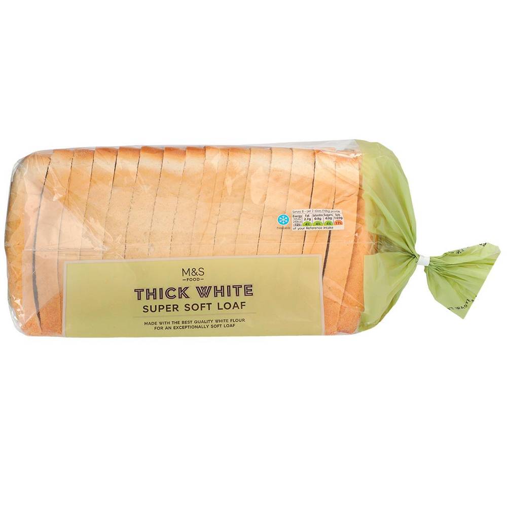 M&S Super Soft White Thick Sliced Bread (800gr)