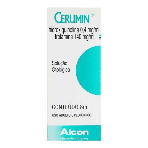 Cerumin · Hidroxiquinolina 0,4mg/ml + trolamina 140mg/ml (8 ml)