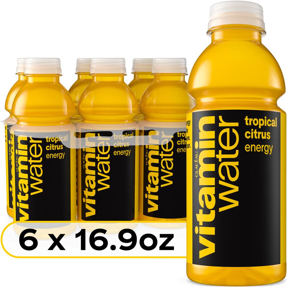 Vitaminwater Energy Water Beverage, Tropical Citrus (6 x 16.9 fl oz)