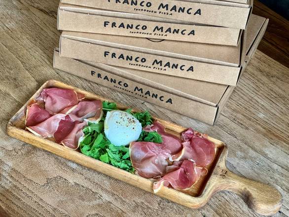 Buffalo Mozzarella and Cured Prosciutto