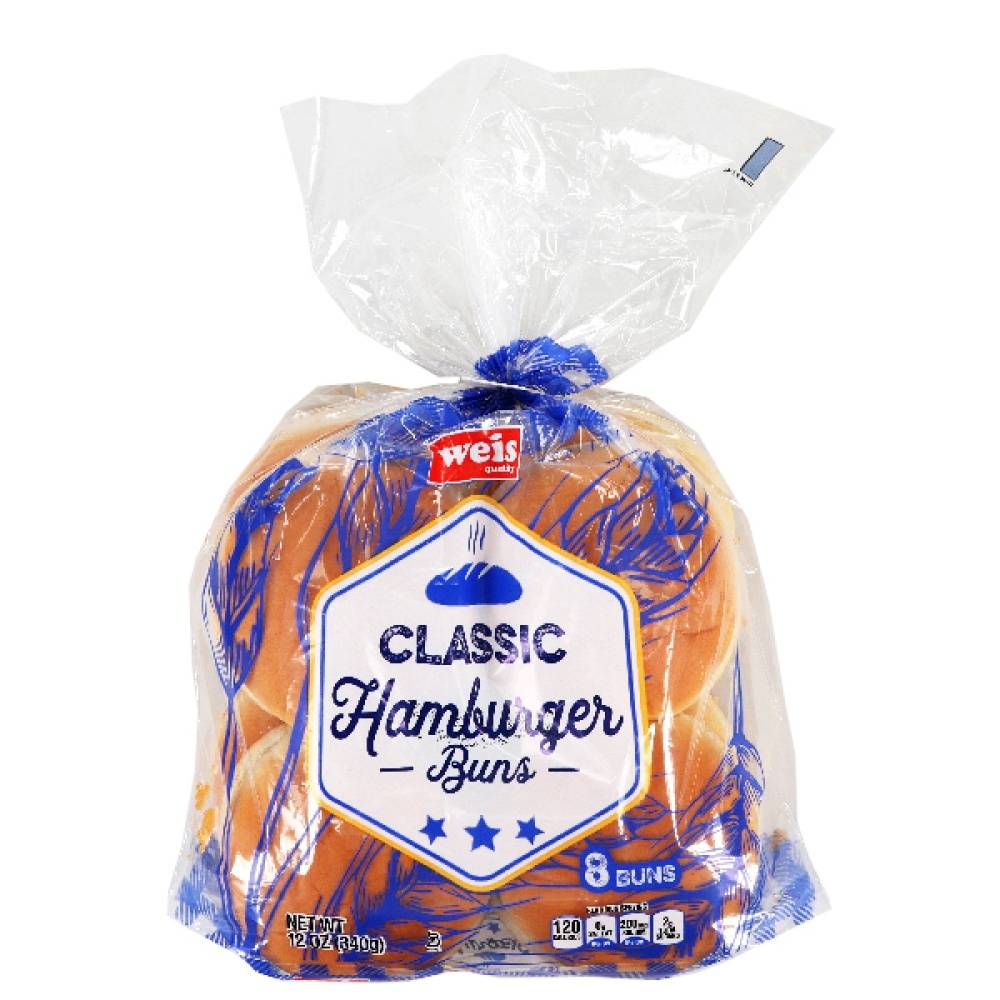 Weis Quality Classic Hamburger Bun (12 oz, 8 ct)