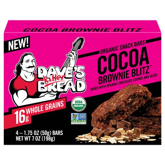 Dave's Killer Bread Organic Cocoa Brownie Blitz Snack Bars (4 ct)