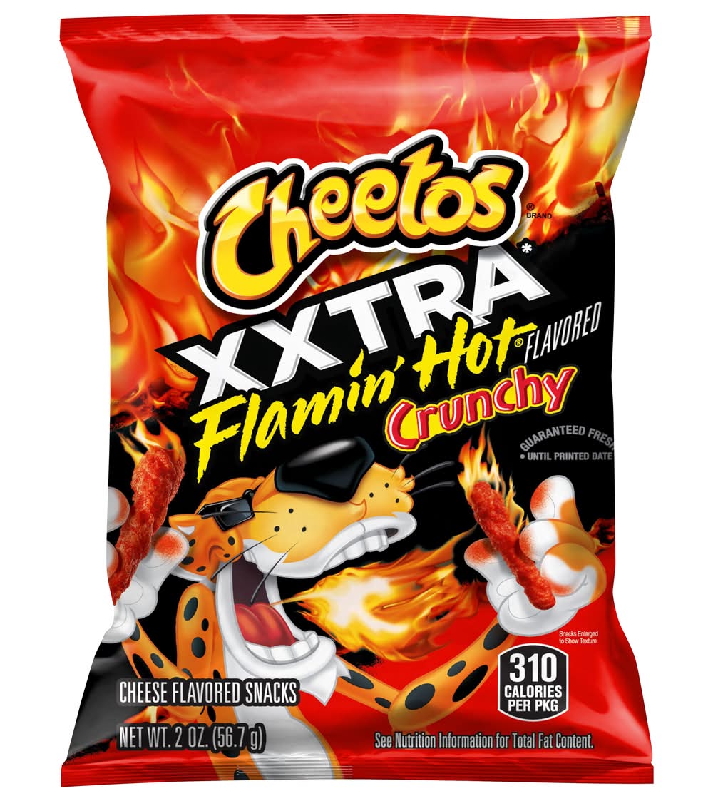 Cheetos Crunchy Xxtra Snacks, Flamin' Hot Cheese (2 oz)