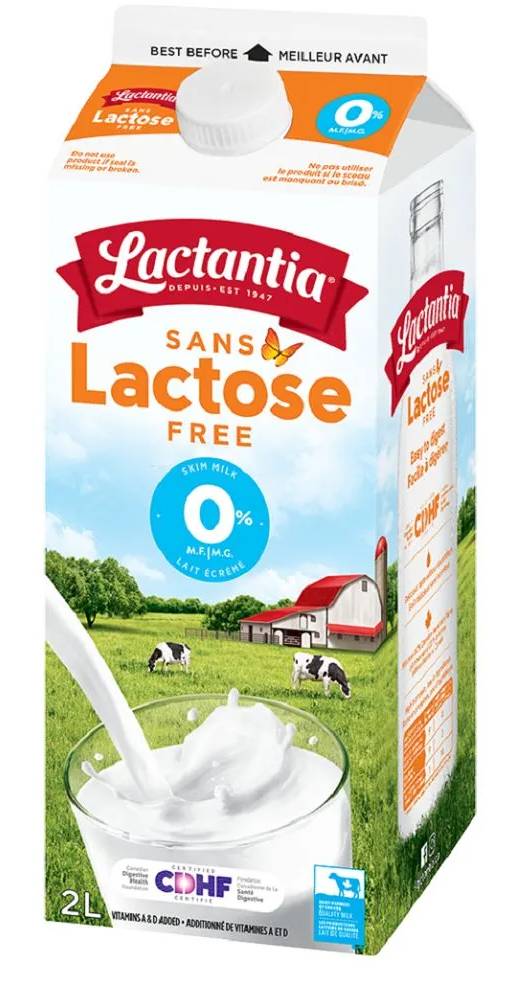 Lactantia Lactose Free Skim Milk 2L