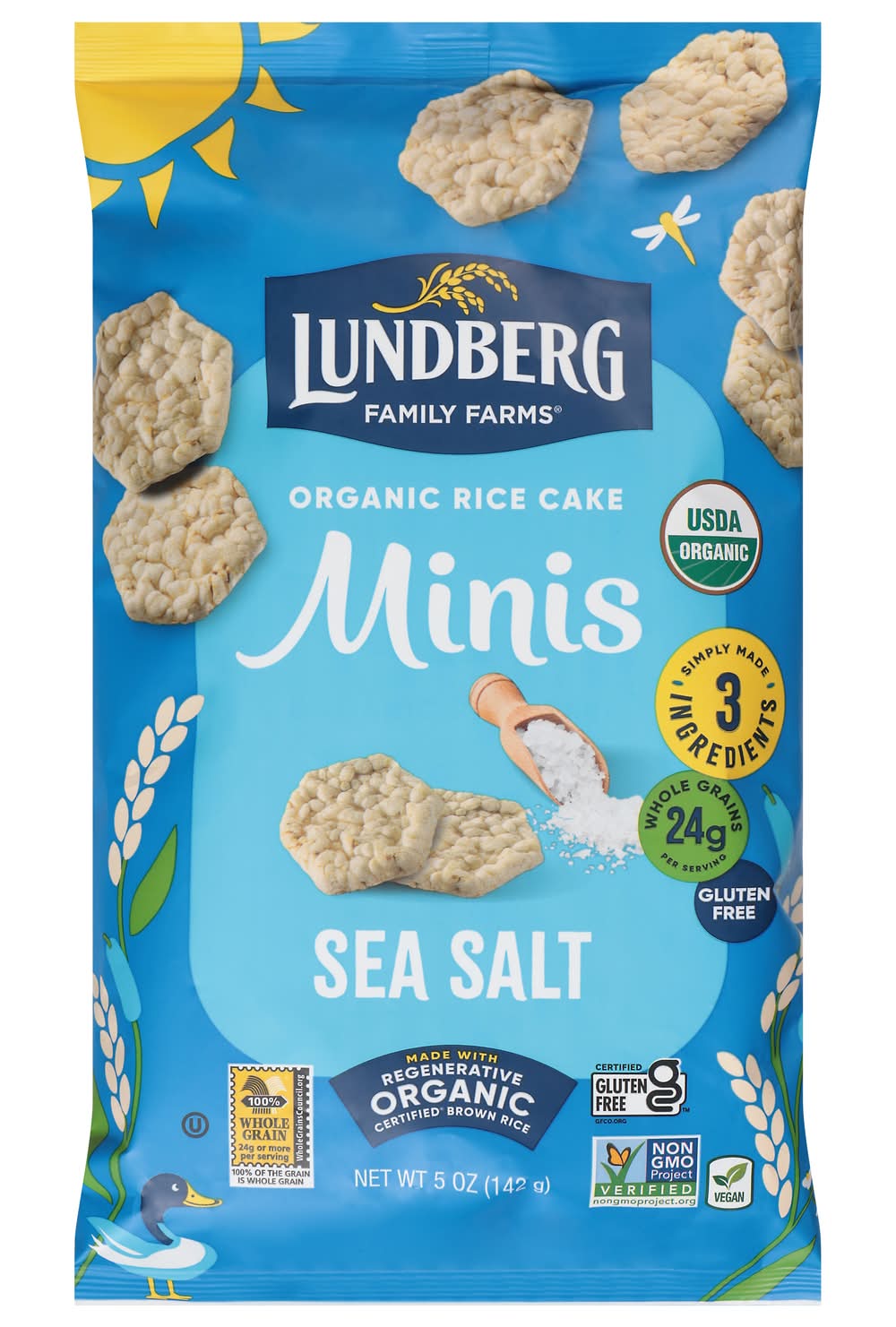 Lundberg Sea Salt Organic Mini Rice Cakes (5 oz)