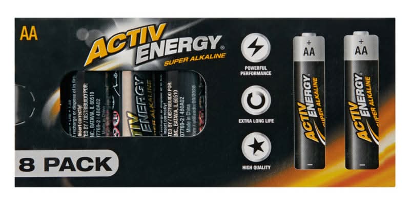 Activ Energy Aa Alkaline Batteries (8 ct)