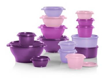 Tupperware Heritage Food Storage Container Set, Lavender (30 ct)