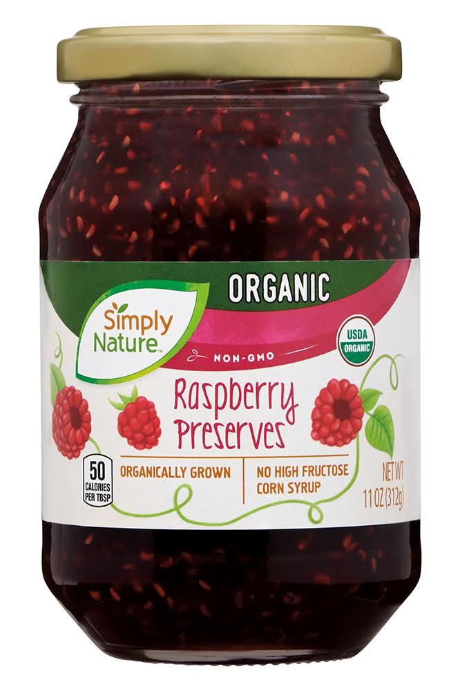 Simply Nature Organic Preserves, Raspberry (11 oz)