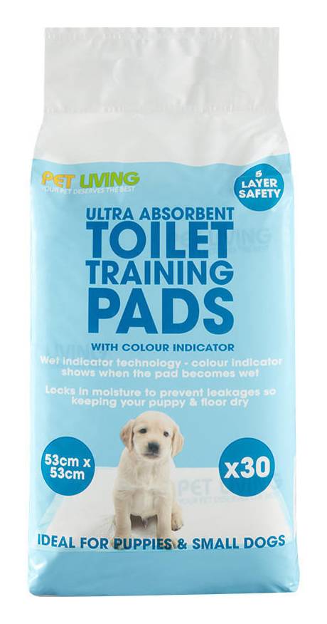 Pet Living Ultra Absorbant Toilet Training Pads (30 pack)