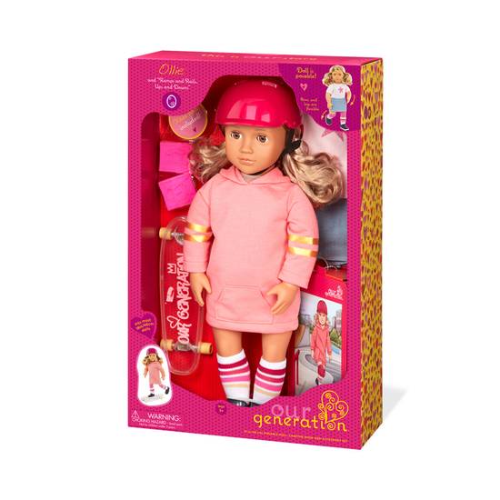 Our Generation Ollie 18 Deluxe Doll with Book