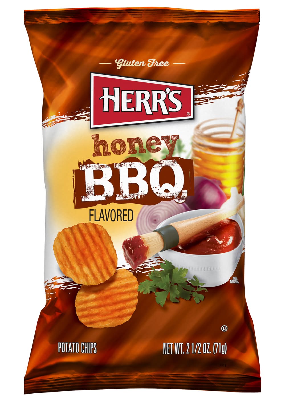 Herr's Gluten Free Potato Chips, Honey Bbq (2.5 oz)