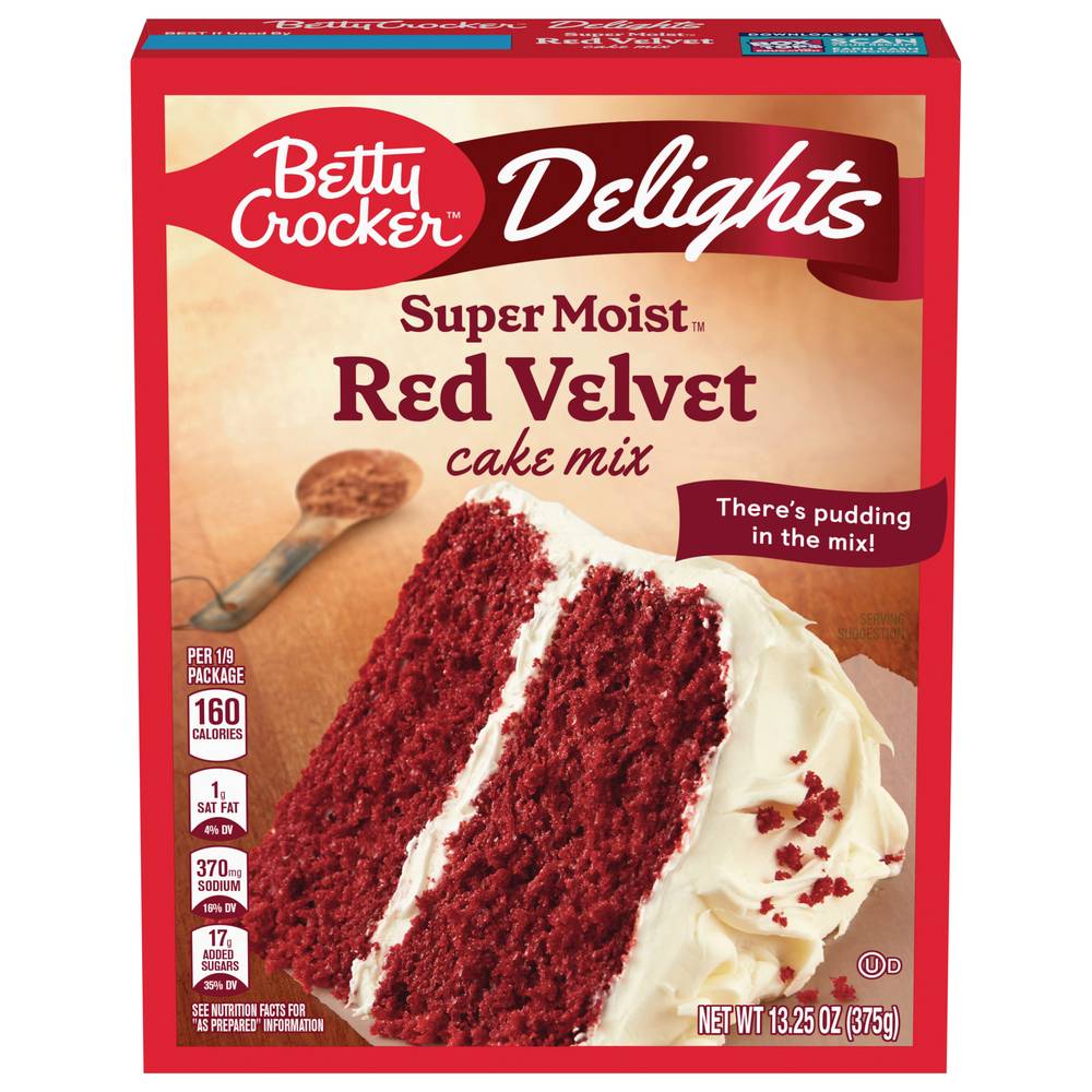 Betty Crocker Supermoist Delights Red Velvet Cake Mix (13.25 oz)