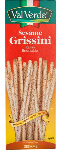Val Verde Grissini Sesame Breadsticks (125g)