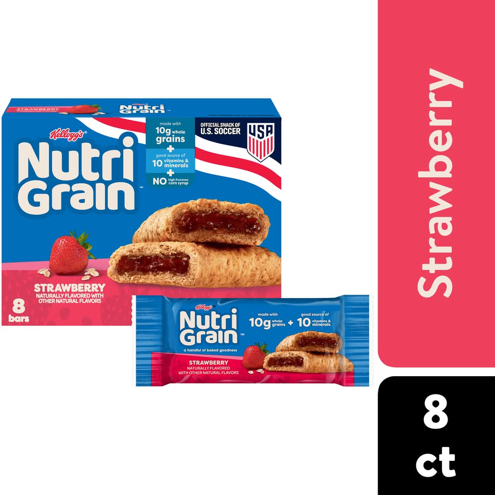 Nutri-Grain Soft Baked Breakfast Bars, Strawberry (8 x 1.3 oz)