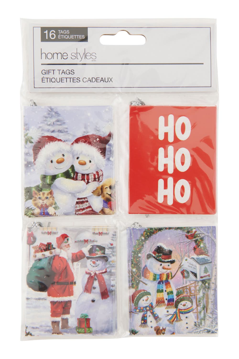 HomeStyles Holiday Pocket Gift Tags, 16 Pack (Red-White)