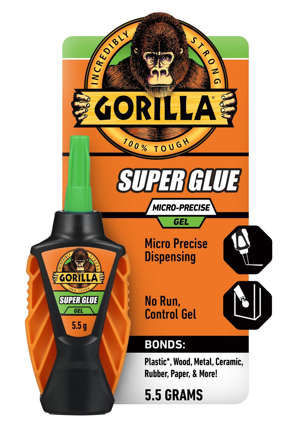 Gorilla Micro Precise 5-gram Gel Super Glue
