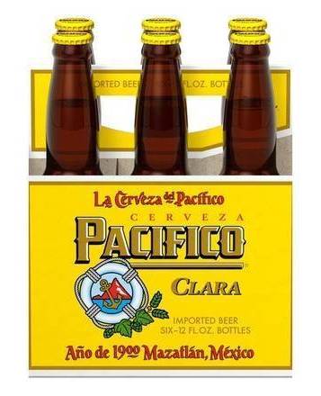 Pacifico Clara Mexican Light Lager Beer (6X12 Fl oz) (4.4% ABV)