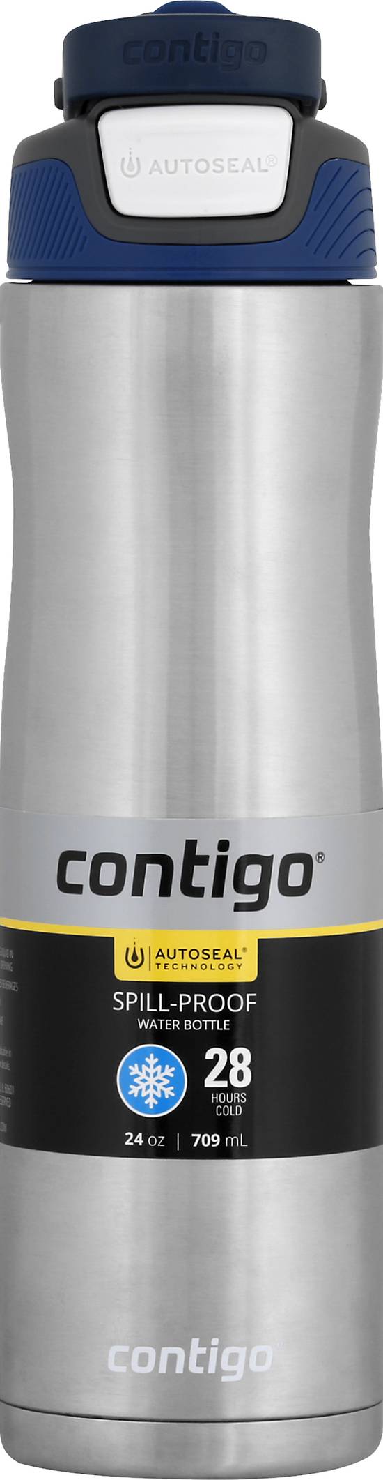 Contigo Autoseal Chill Vacuum-Insulated Stainless Steel Water Bottle - 24 Oz .