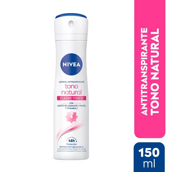 Nivea antitranspirante classic touch aclarado natural (aerosol 150 ml)