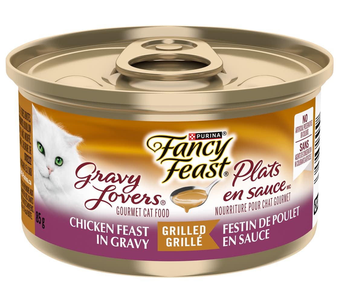 Fancy feast nourriture pour chats plats en sauce (85 g) - gravy lovers chicken feast in grilled gourmet cat food (85 g)