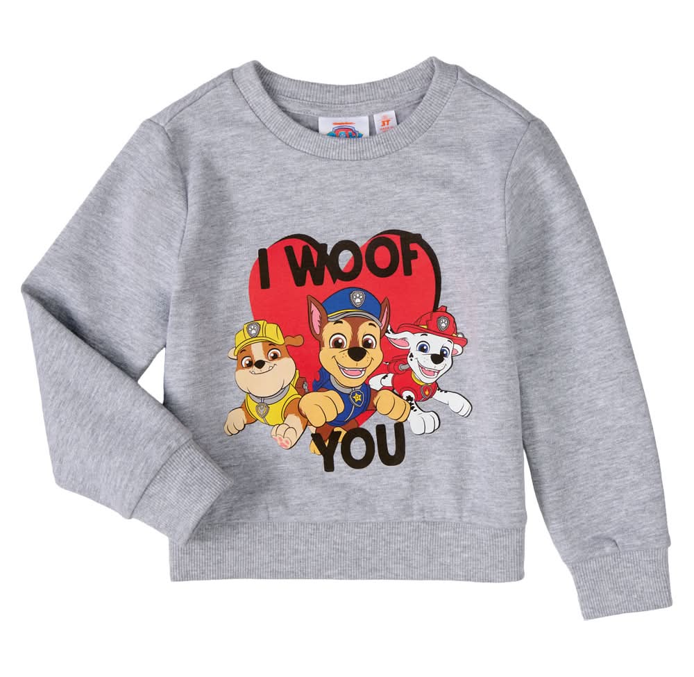 Licensed Childrens Valentines Day Pullover - Paw Patrol XS