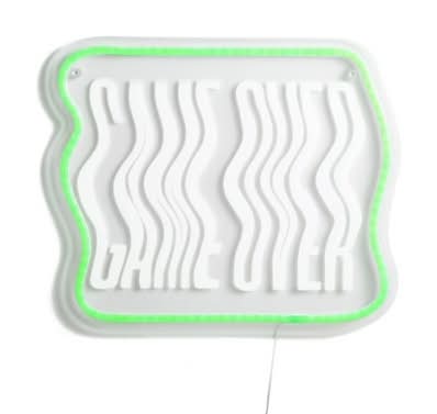 Sportopia GAME OVER Neon Wall Sign