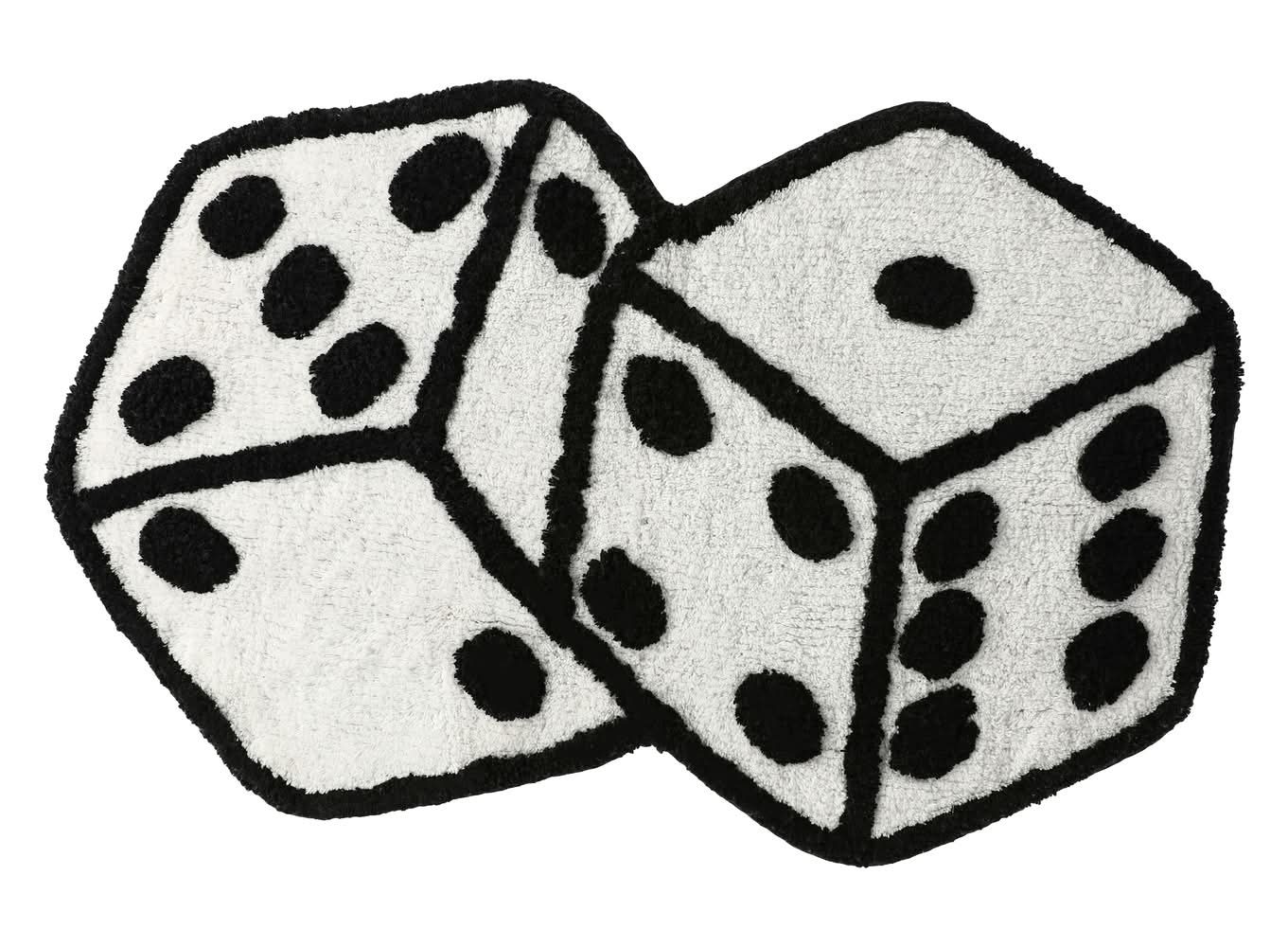 Dice Shaped Accent Rug 34in x 22in